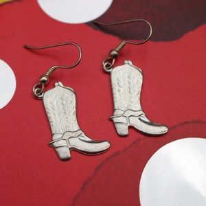 'Get Your Cowgirl On' Boot Earrings